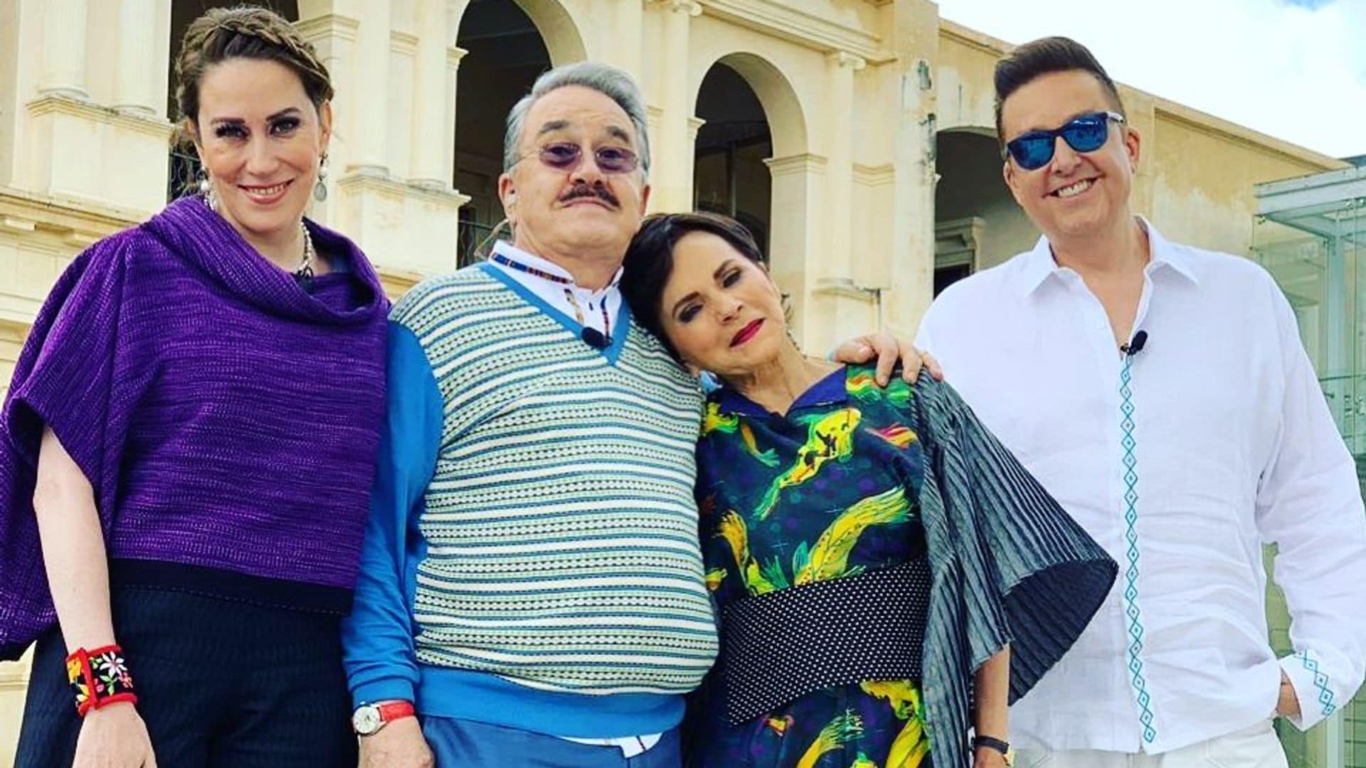 Daniel Bisogno, Mónica Castañeda, Pedro Sola y Pati Chapoy