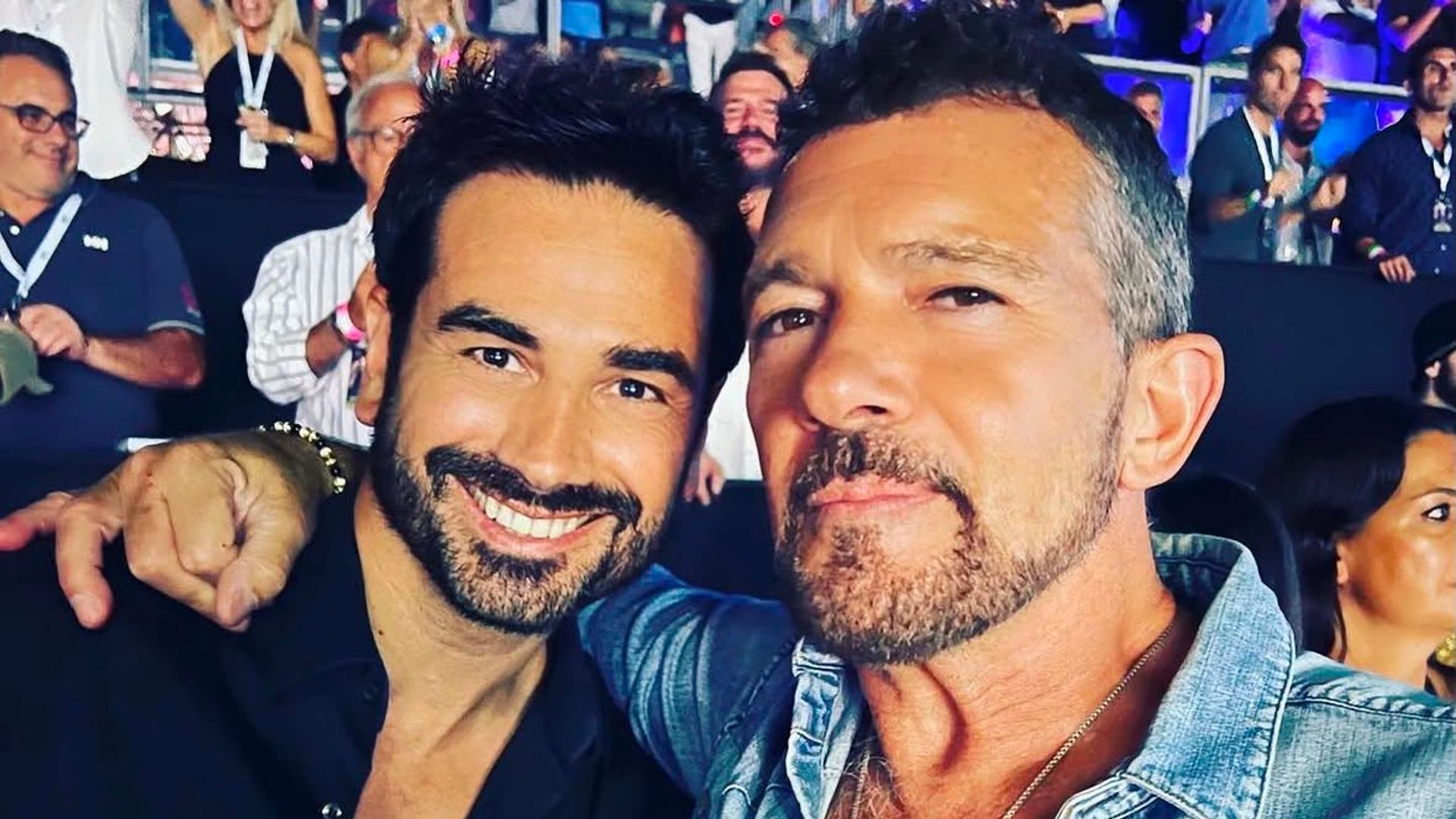 Antonio Banderas con su cuñado Frédéric