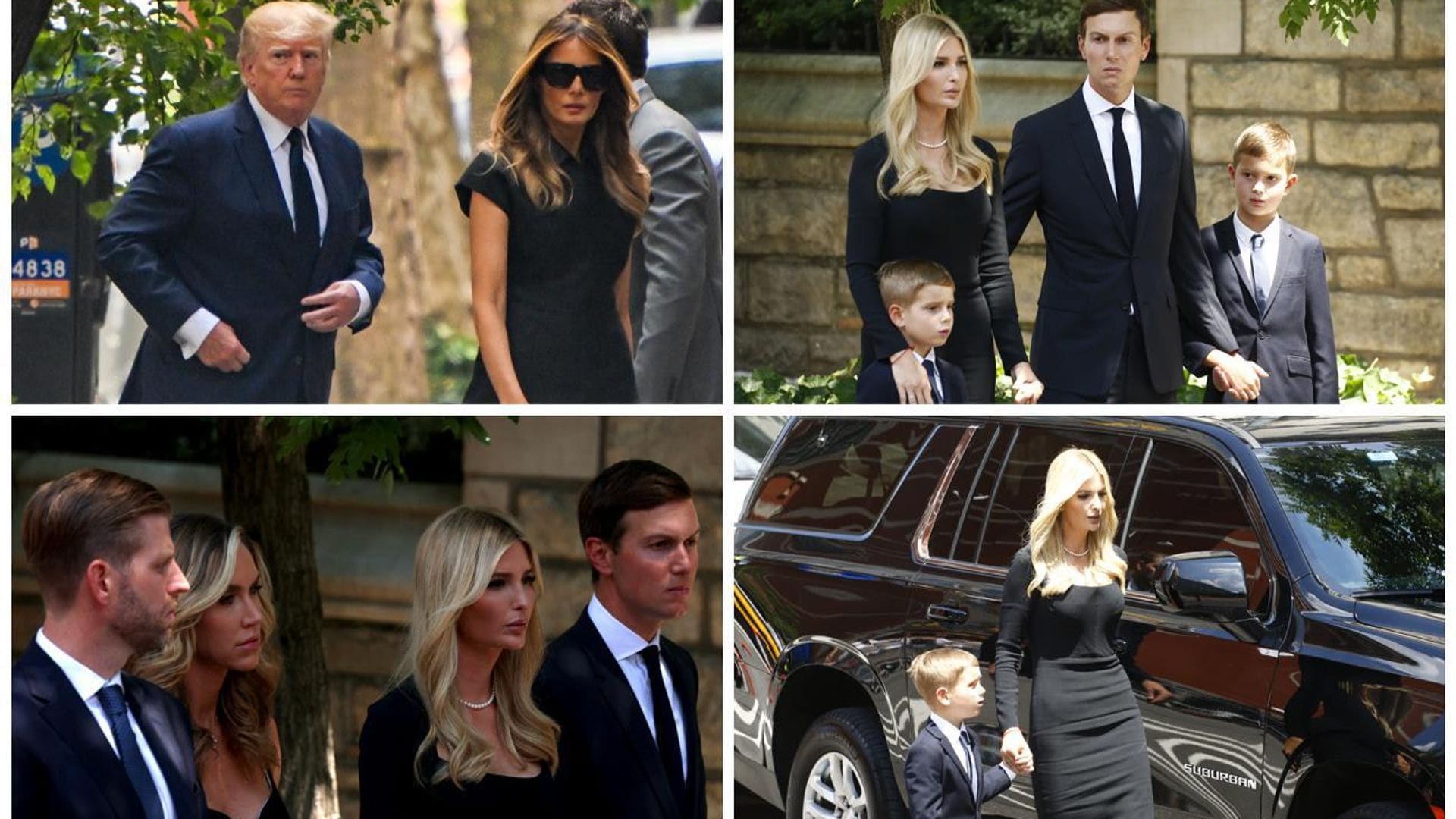 Los Trump se reúnen en Nueva York para los funerales de Ivana