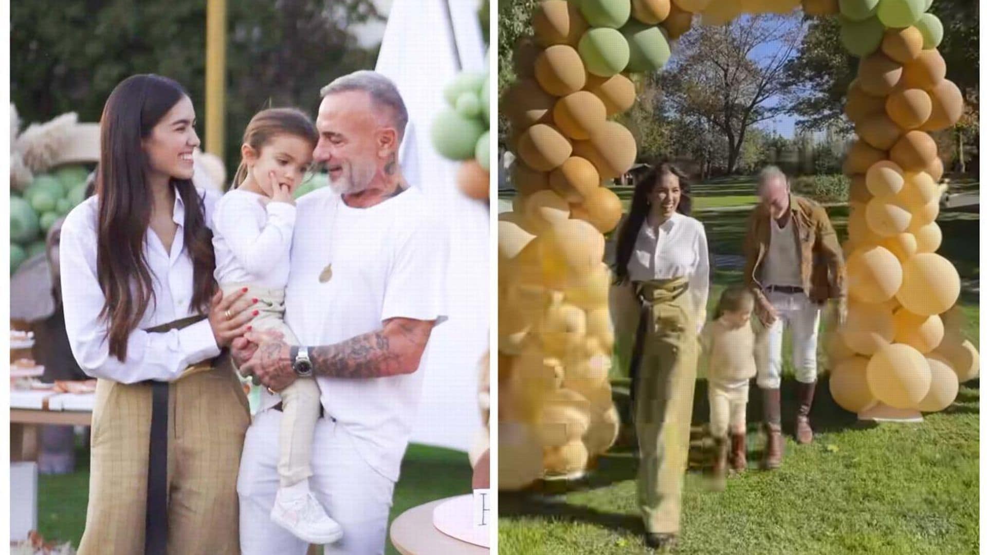 Gianluca Vacchi y Sharon Fonseca celebran a su hija Blu con una increíble fiesta inspirada en un safari