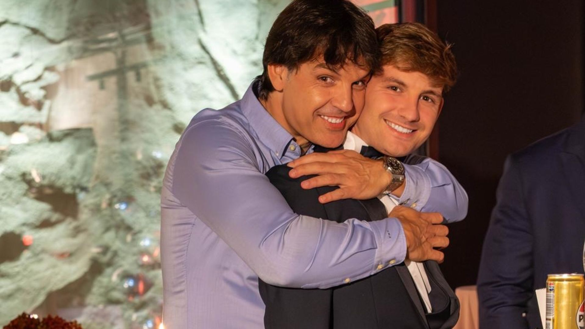 Fernando Morientes y su hijo