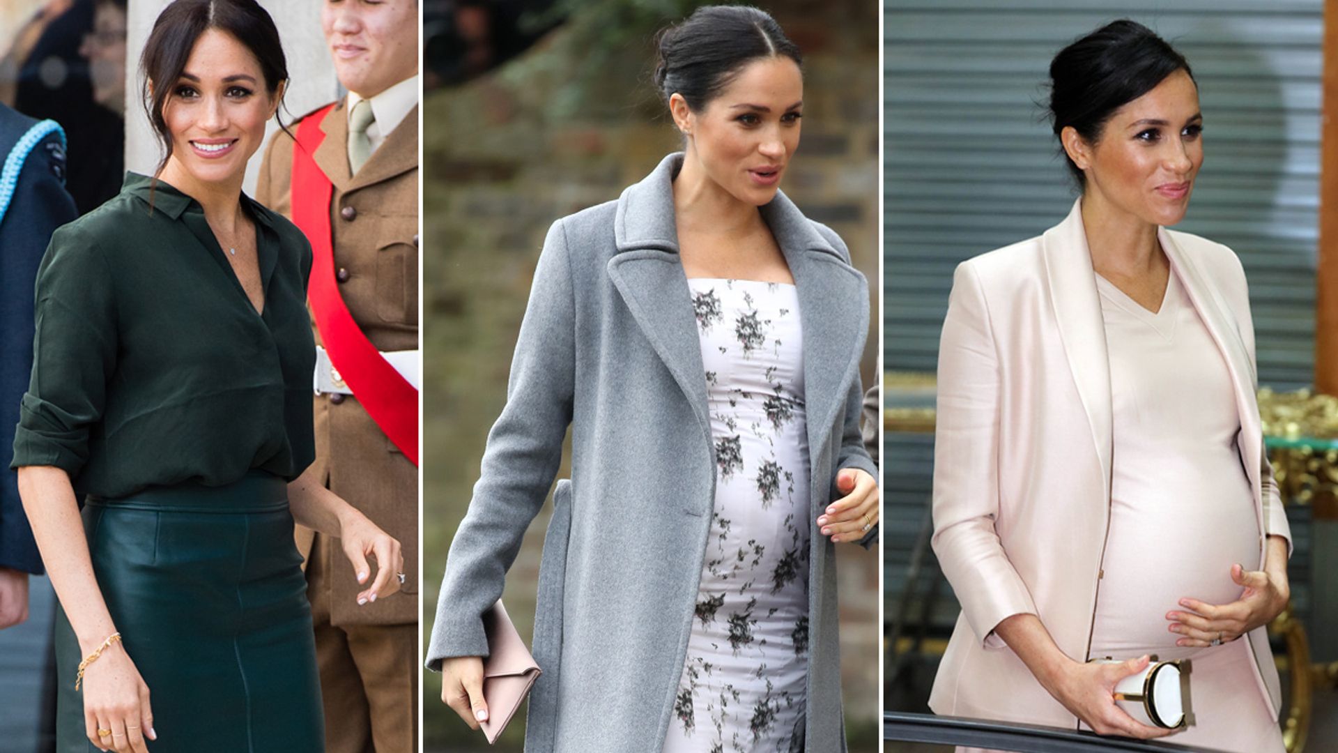 Así ha crecido la pancita de Meghan Markle durante su dulce espera