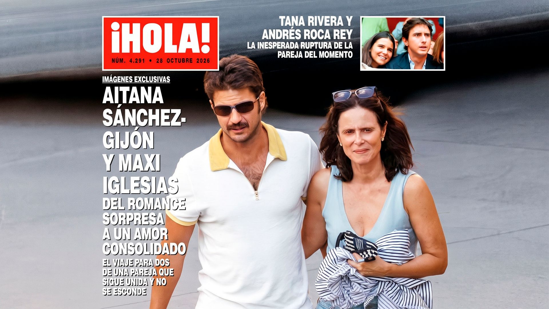 Aitana Sánchez-Gijón con Maxi Iglesias en la portada de ¡HOLA!
