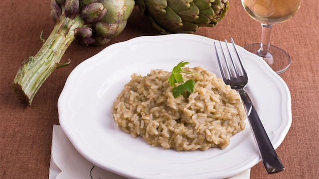 risotto alcachofas age