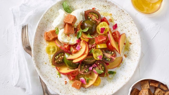 ensalada tomate nectarina