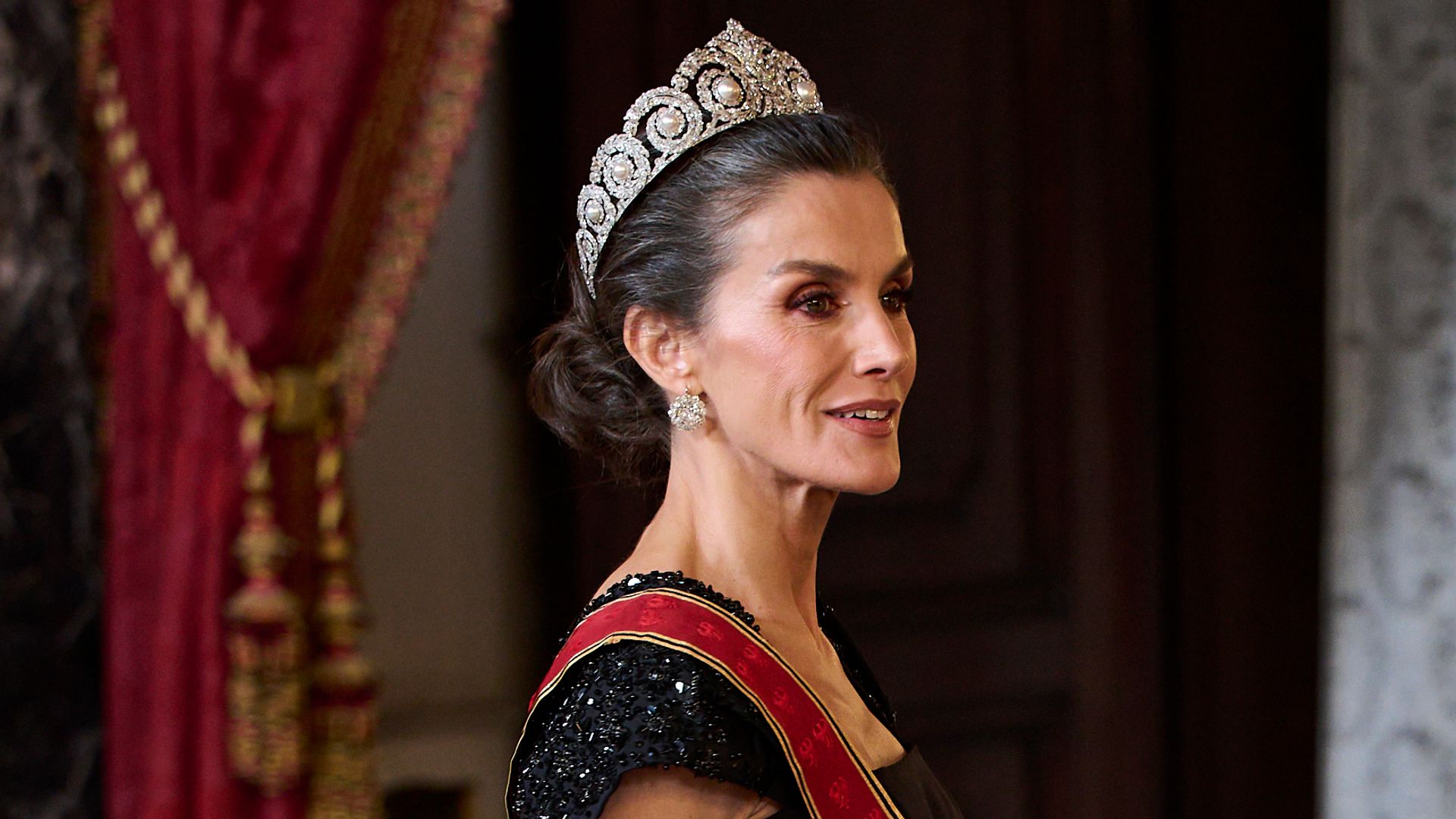 La reina Letizia en la cena de gala en honor al presidente de la República Federal de Alemania