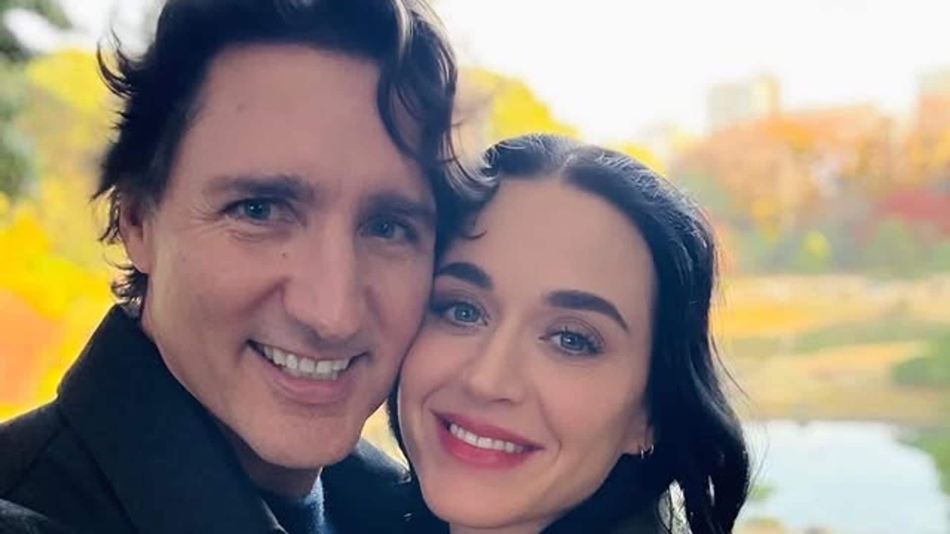 Katy Perry y Justin Trudeau, su primera foto juntos en redes sociales