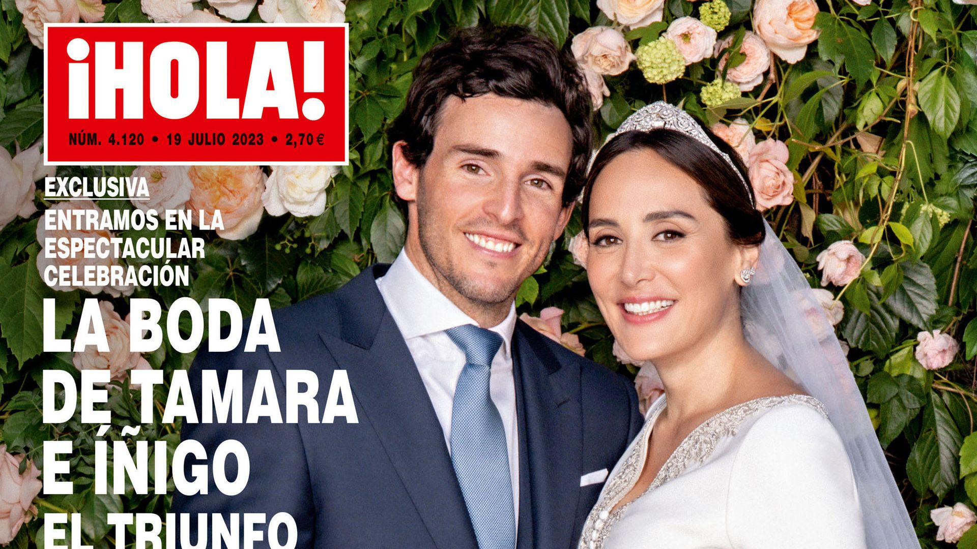 Portada de la boda de Tamara Falcó en HOLA