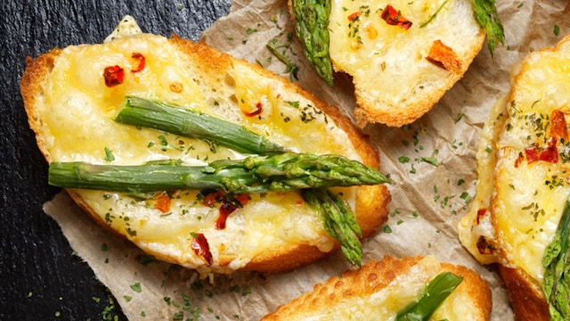 tosta esparragos