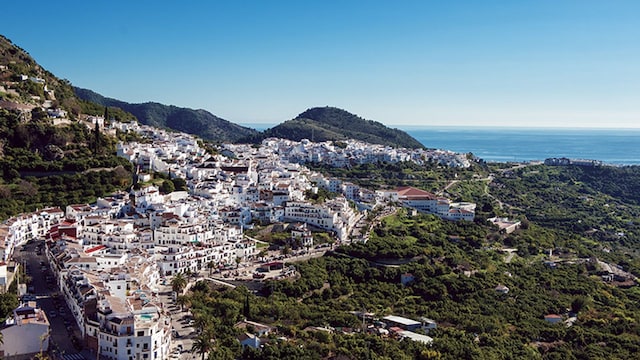 Frigiliana malaga panoramica