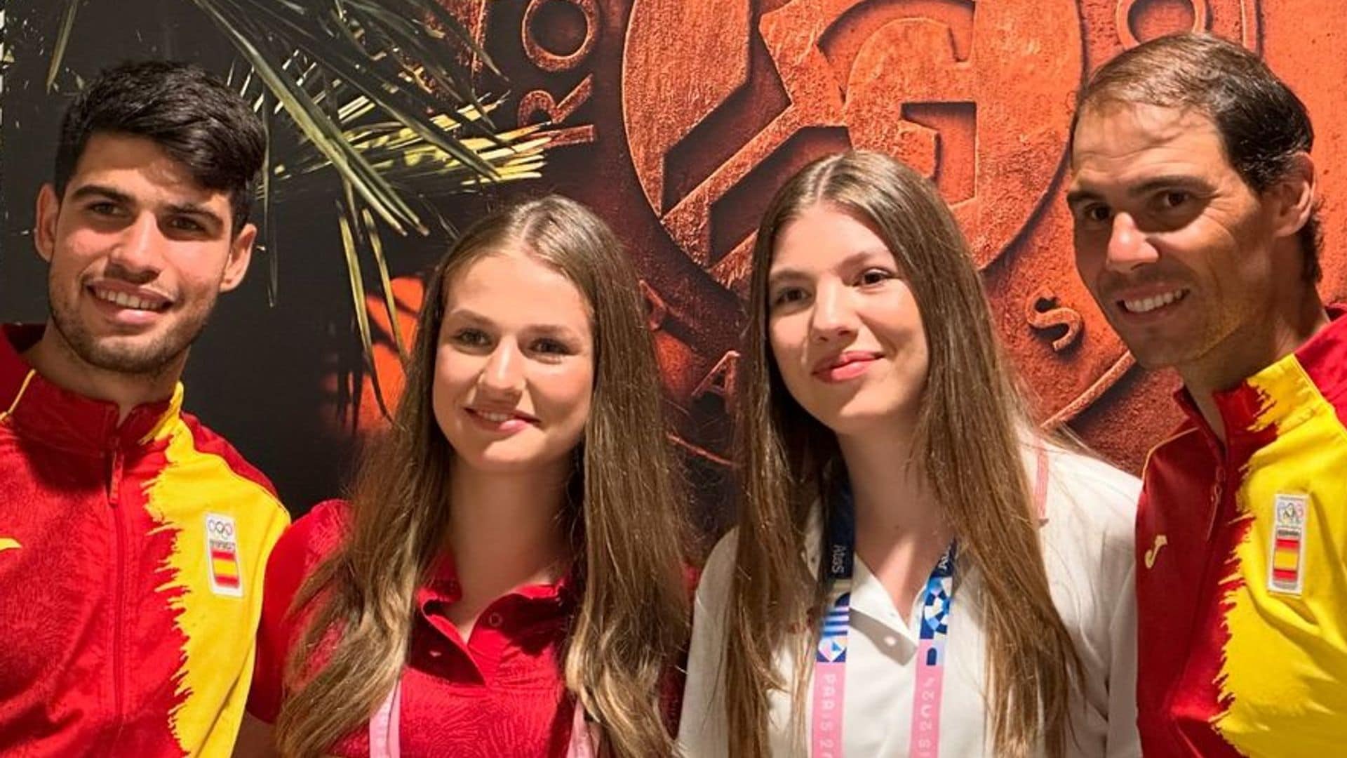 La princesa Leonor y la infanta Sofía, los amuletos de buena suerte para Nadal y Alacaraz en París 2024