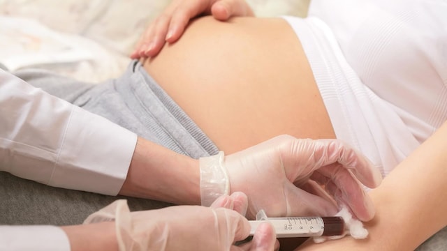 test prenatal no invasivo mujer embarazada someti ndose a un an lisis 