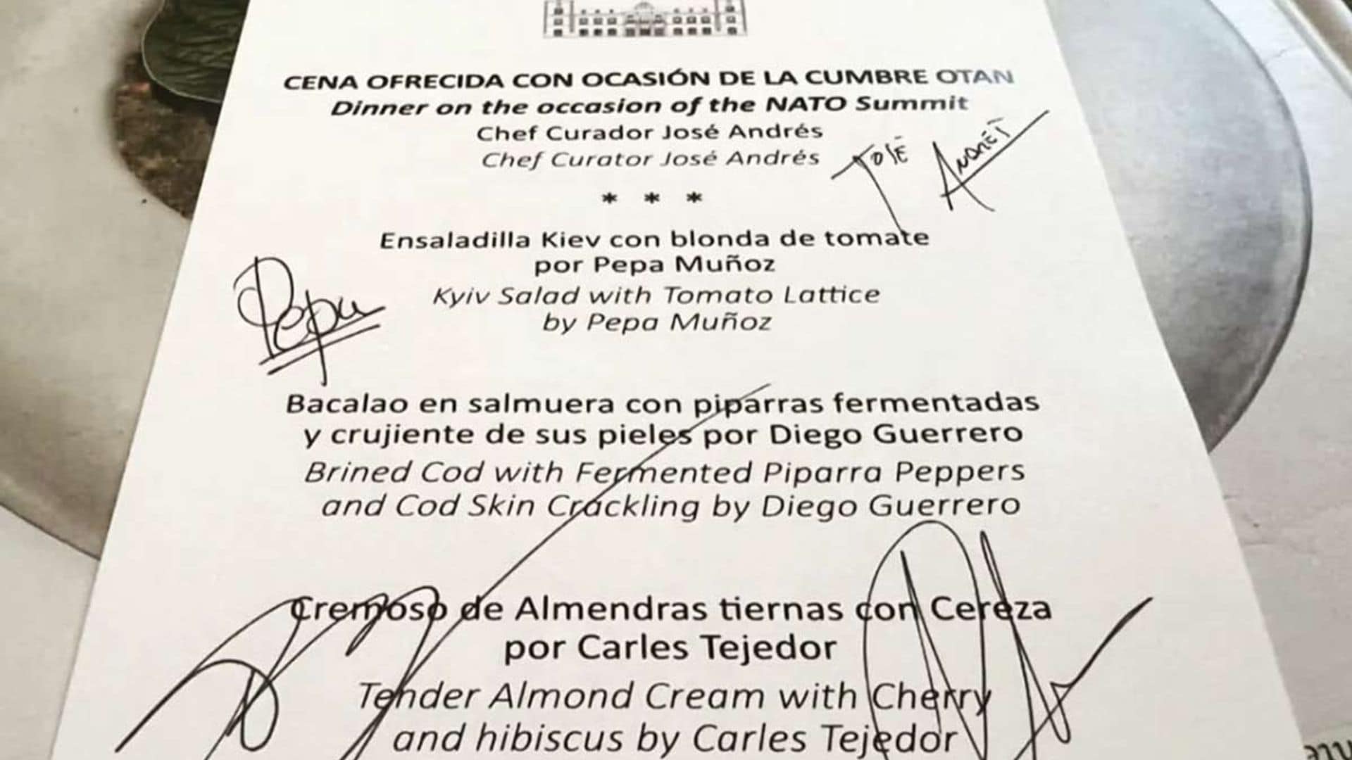 Así fueron los vinos de la cena de la cumbre de la OTAN