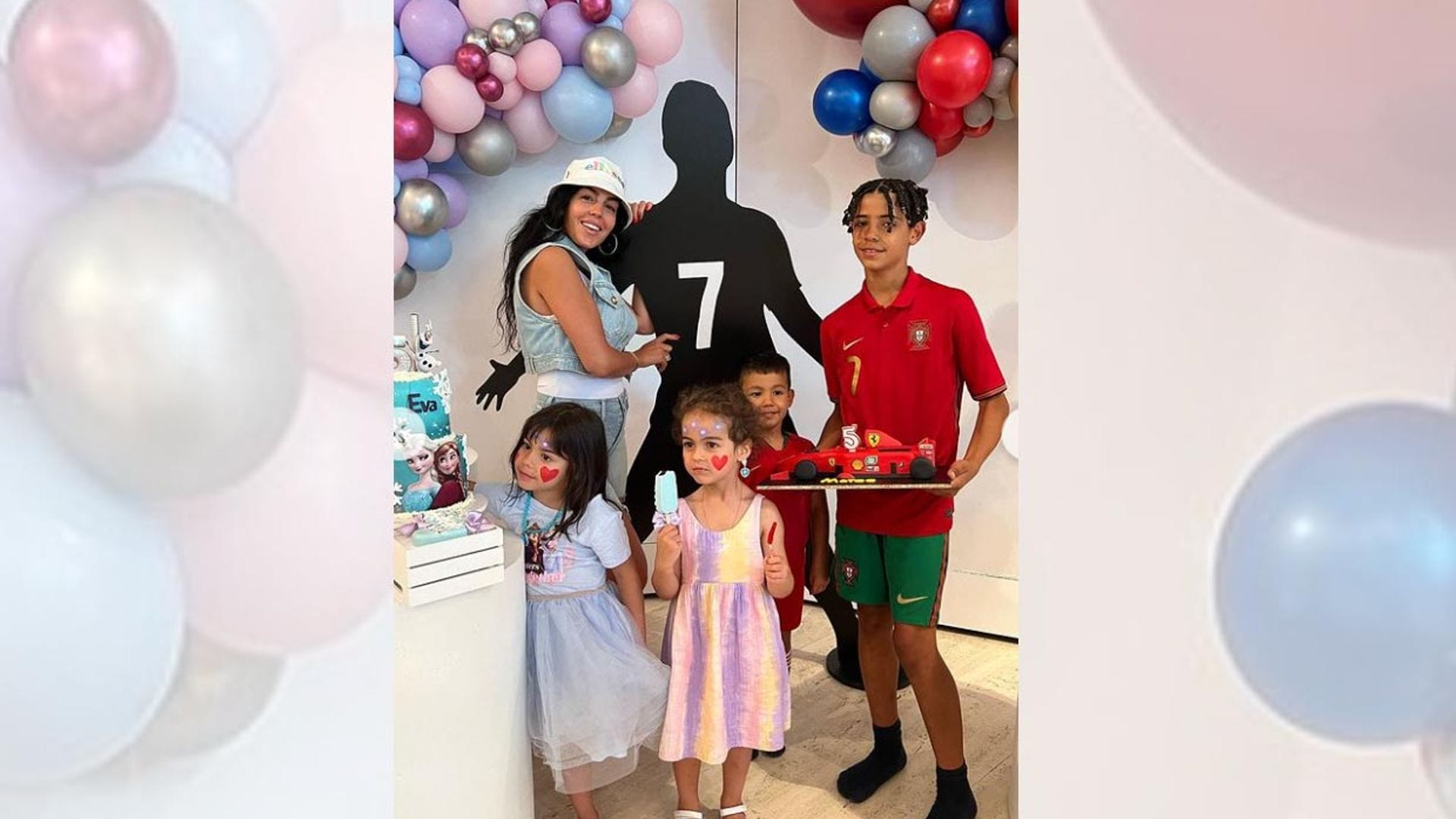 Georgina Rodríguez organiza un 'fiestón' para los mellizos Eva y Mateo lleno de superhéroes