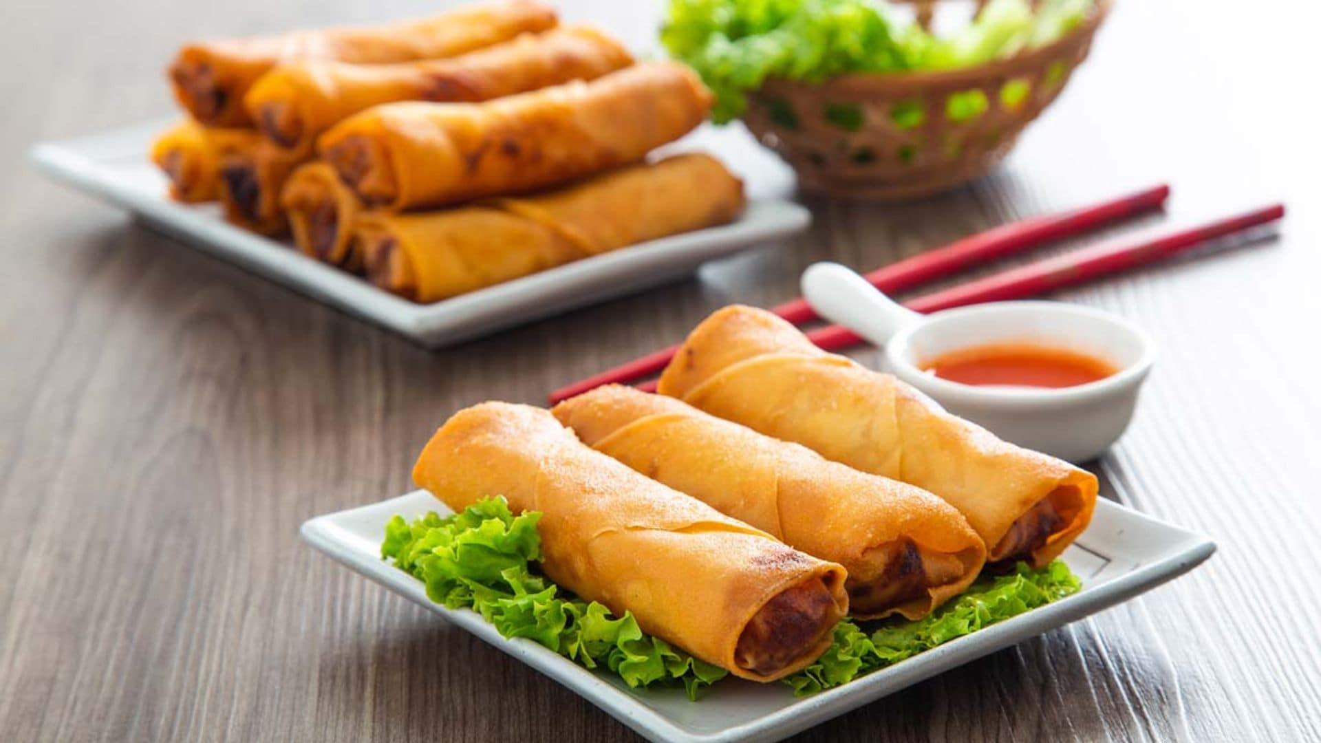 Rollitos de primavera tailandeses (poh pia)