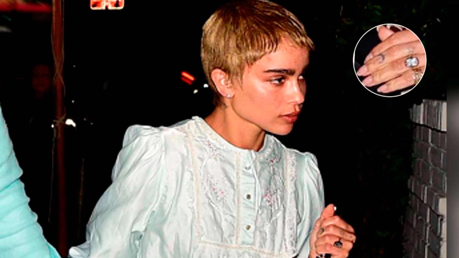 El increíble anillo de compromiso de Zoë Kravitz: un diamante de 7 quilates valorado en 500 mil euros