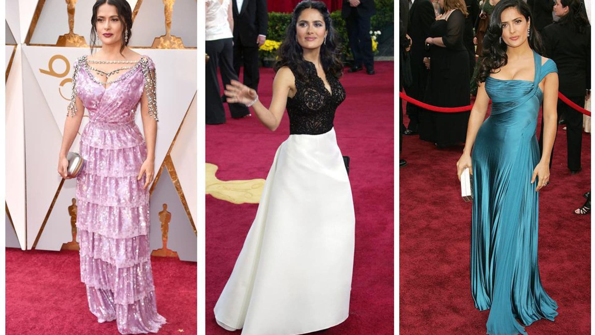 Salma Hayek, la latina que deslumbra en los Oscar
