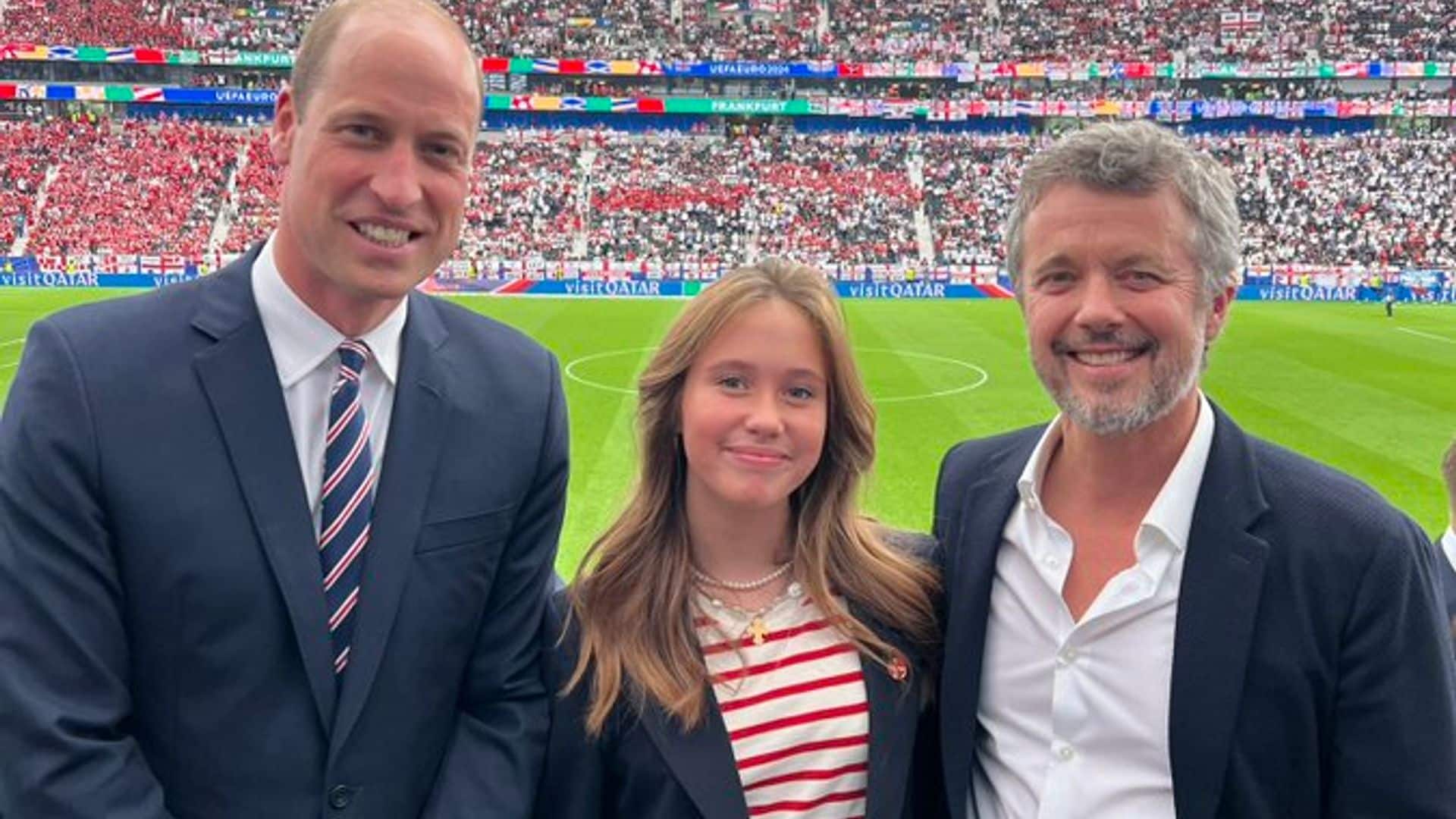 ¡Qué gane el mejor! El príncipe de Gales y Federico de Dinamarca, juntos en la Eurocopa