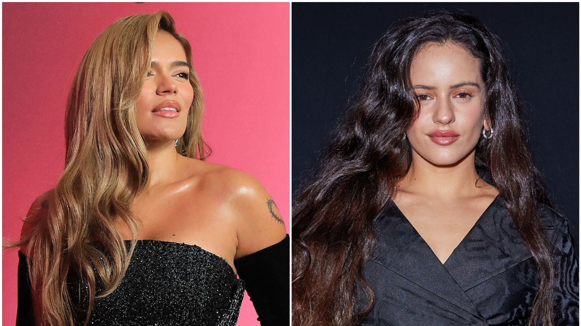 Karol G estuvo como estrella invitada en el concierto de Rosalía en Los Ángeles.