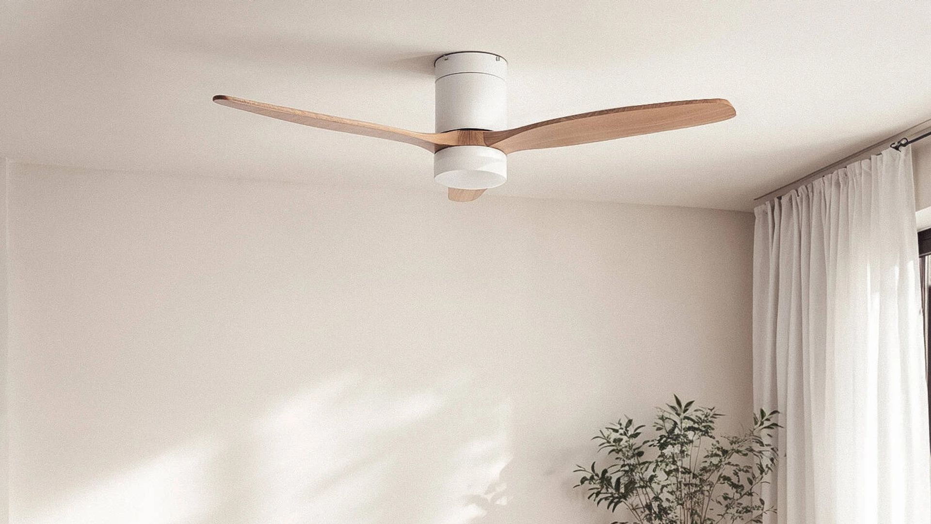 Salón con ventilador