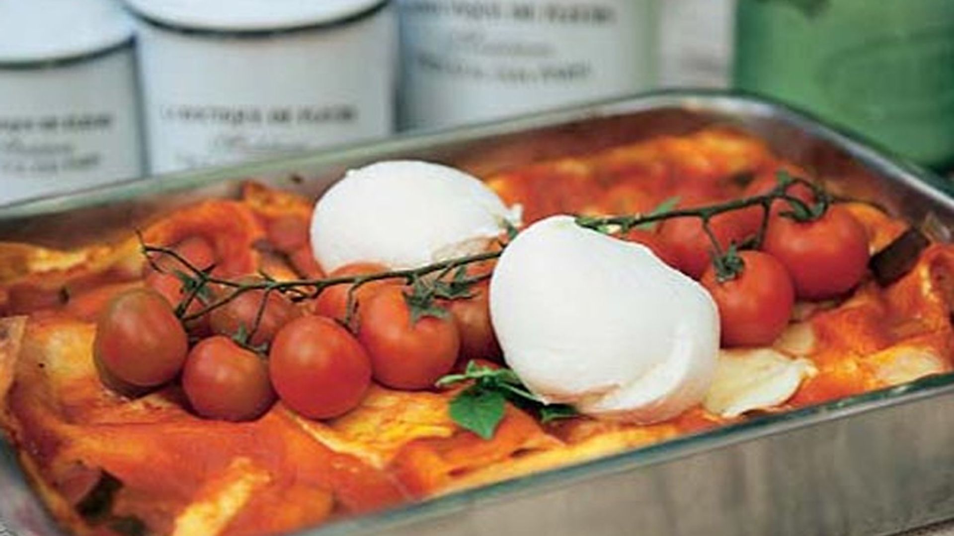 Lasaña de queso y verduras