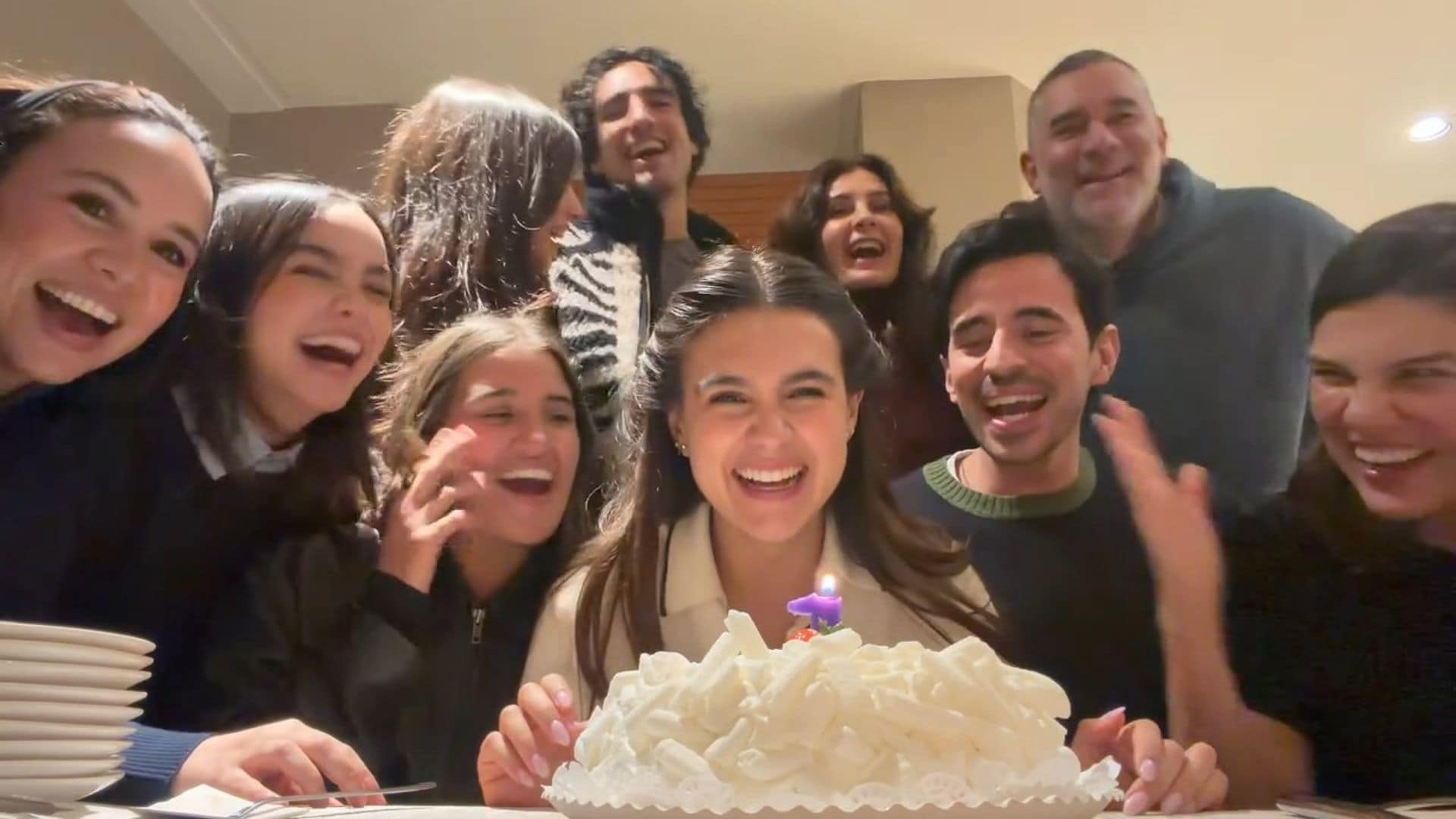 Romina Poza en la celebración de su cumpleños