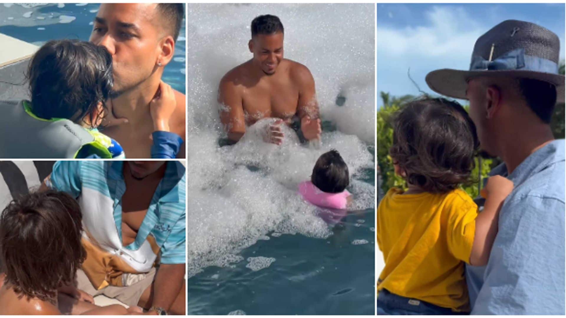 Romeo con sus otros cuatro hijos menores