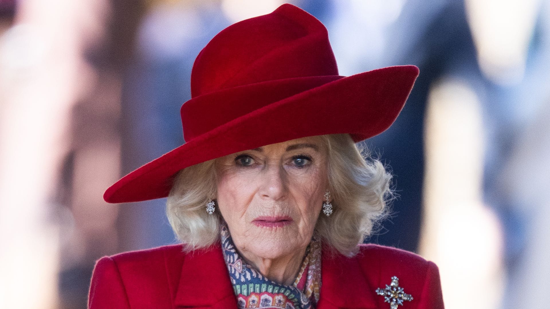 Queen Camilla attends the Christmas Morning Service at Sandringham Church on December 25, 2025 in Sandringham, Norfolk