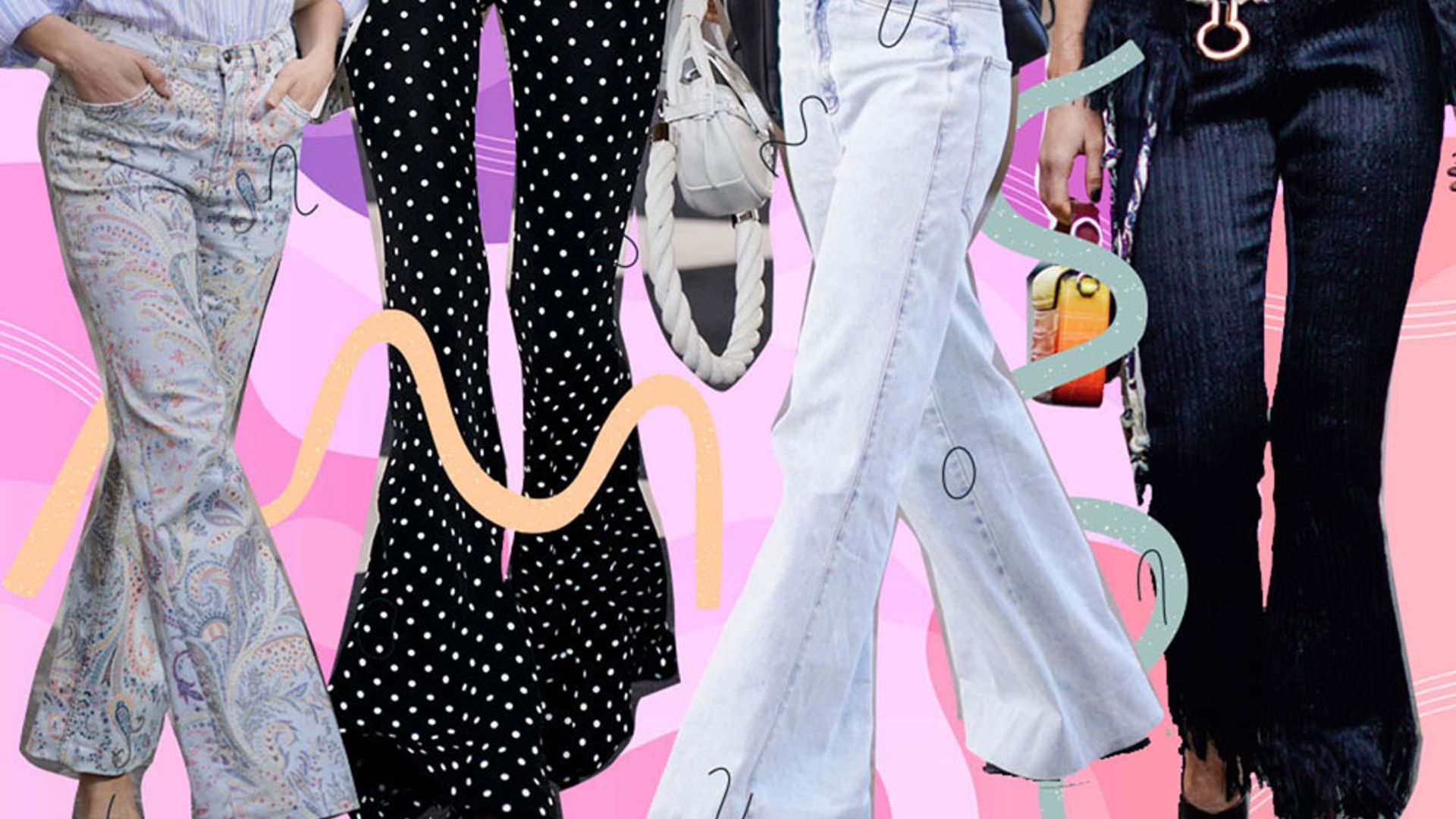 Fluidos, denim, ajustados... 10 pantalones de campana para llevar en verano