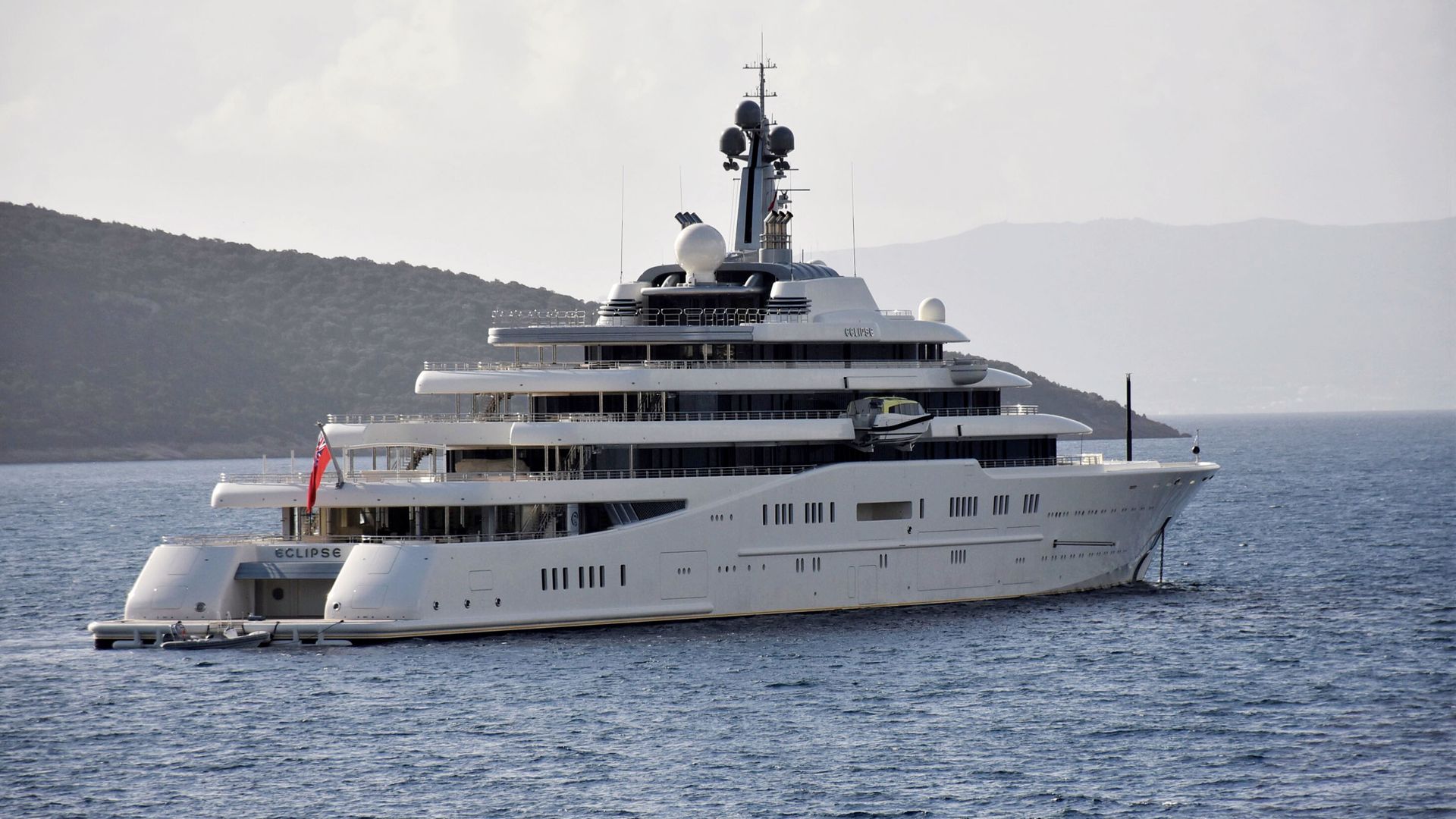 Russian billionaire Roman Abramovich's the private luxury yacht Eclipse