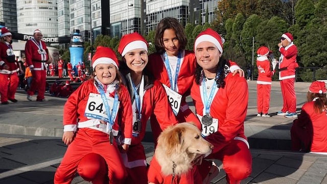 Tania Rincón y su familia