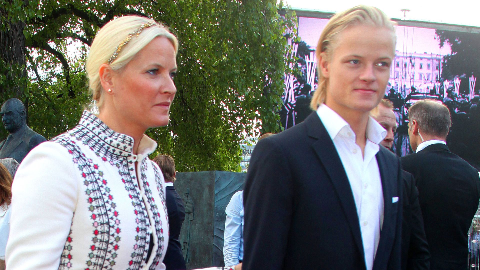 La princesa Mette-Marit y su hijo mayor, en una imagen de archivo