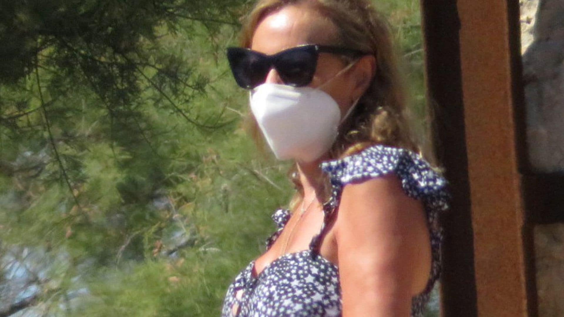 Ana Obregón ya está en Mallorca tras la despedida a su hijo Álex