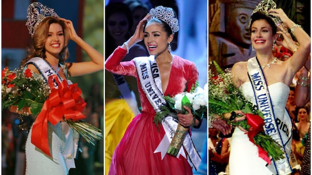 Alicia Machado, Olivia Culpo y Dayanara Torres en Miss Universe.