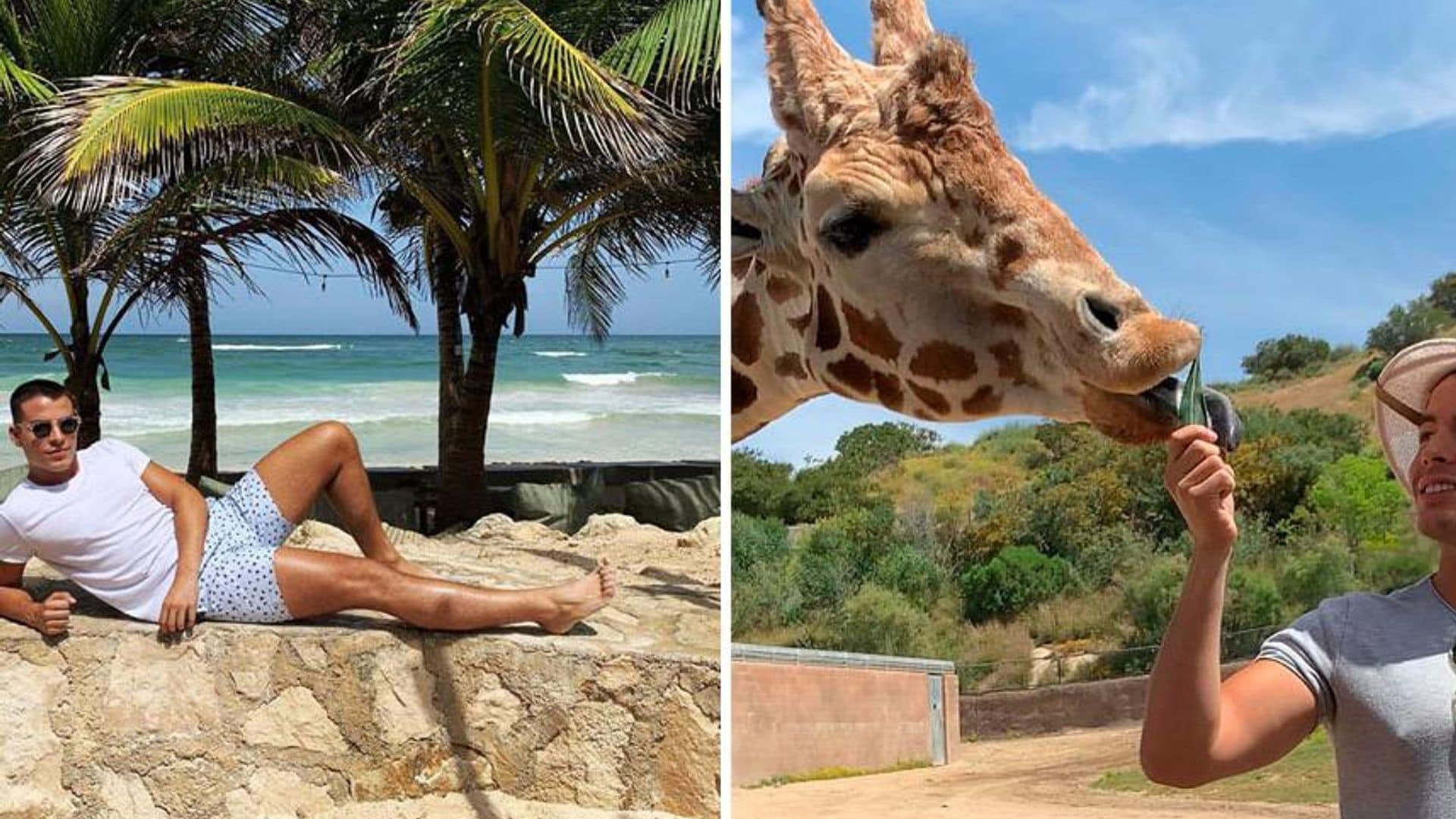 Manolo, el hijo de Sofía Vergara, sabe como pasarla bien durante sus divertidos viajes