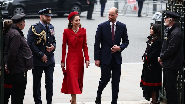 El principe Guillermo y Kate Middleton en el Día de la Commonwealth 2025