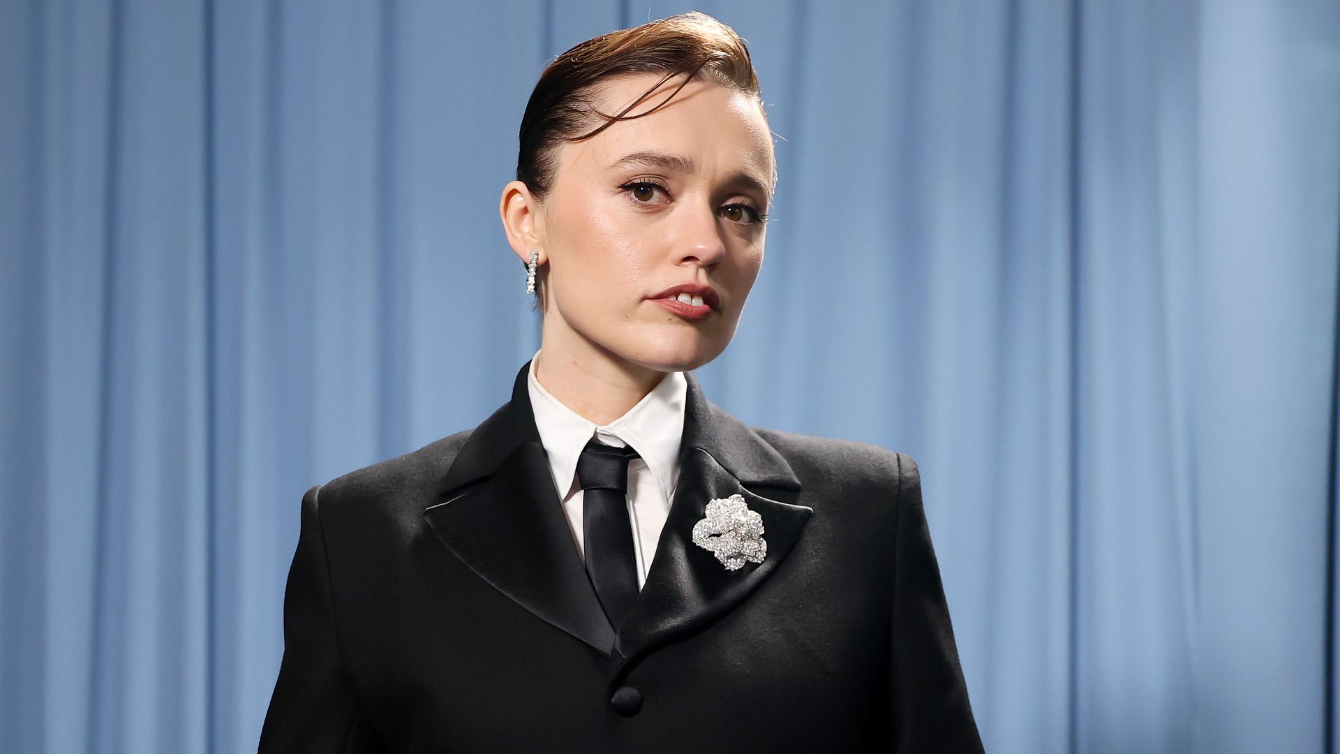 Aimee Lou Wood en un evento en Nueva York