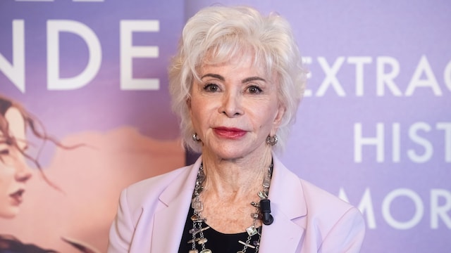 Isabel Allende en la presentación de su libro 'Mi nombre es Emilia del Valle' en Madrid en mayo de 2025.