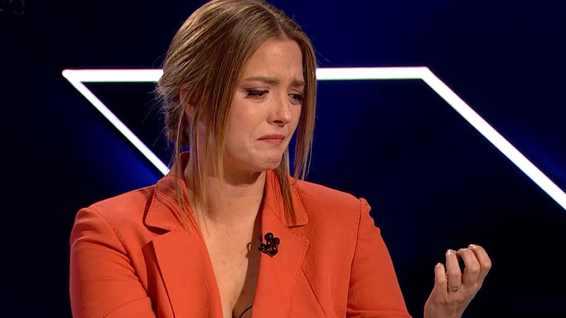 Las lágrimas de María Casado en directo por su nuevo programa
