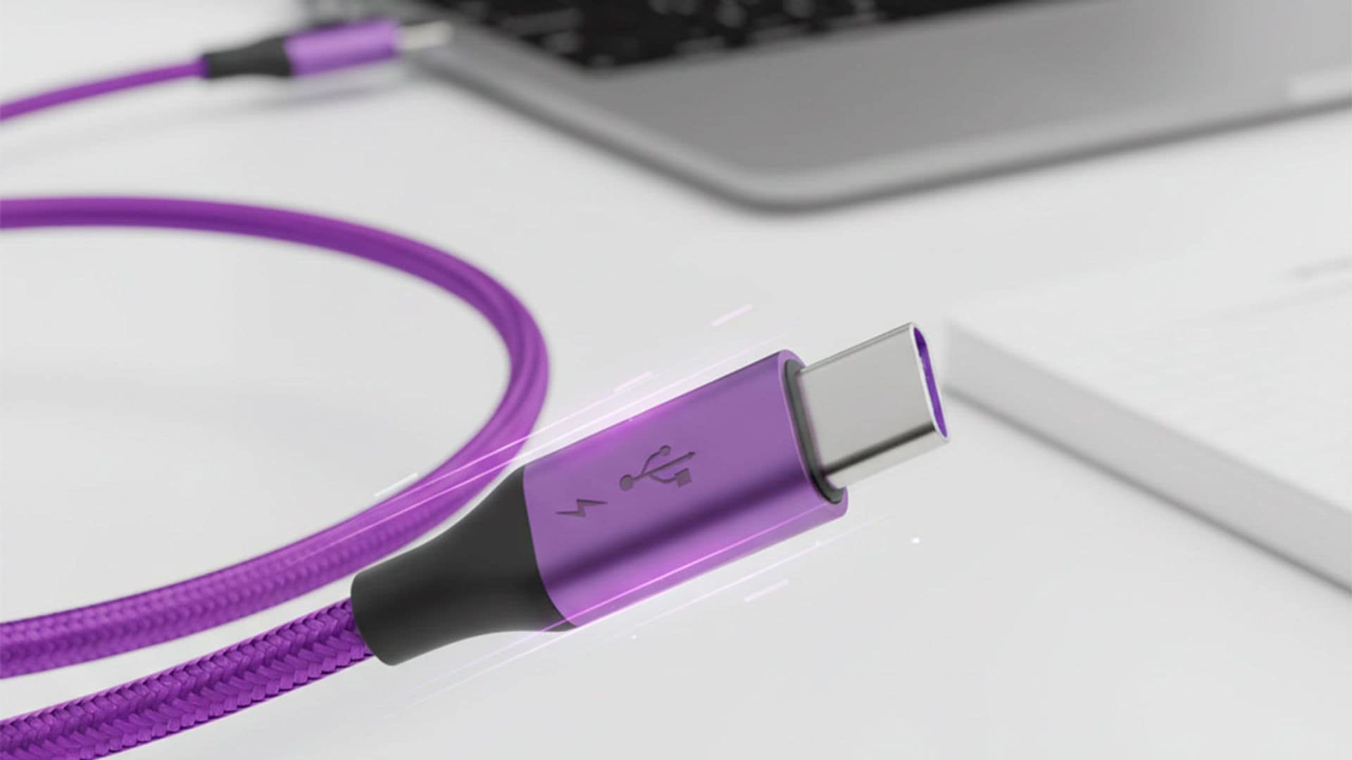 Un USB morado