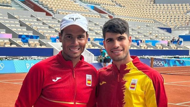 Carlos Alcaraz y Rafa Nadal. Juegos Olímpicos París 2024