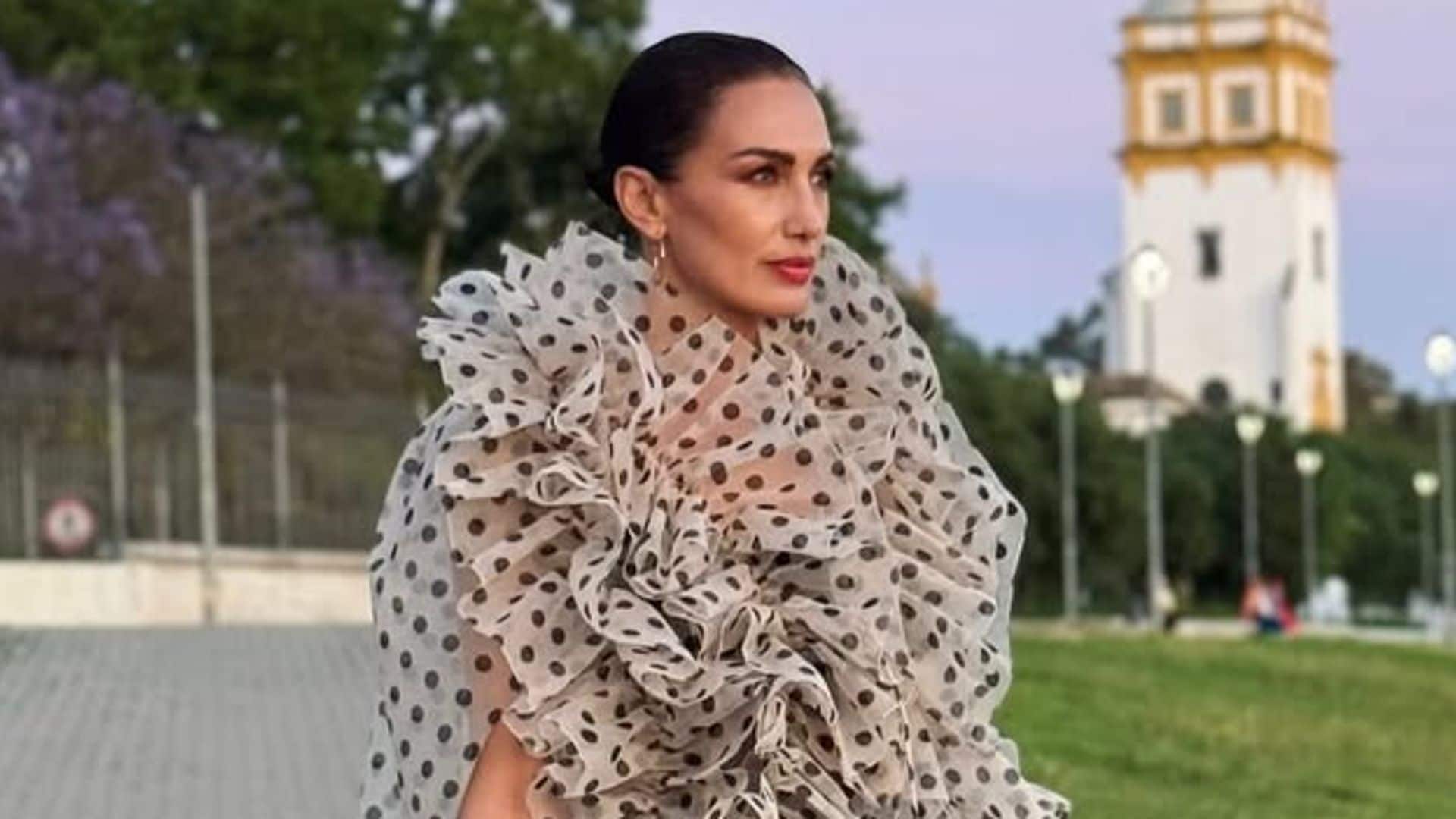 De la pasarela a la Feria de Abril: el increíble look de Nieves Álvarez en Sevilla