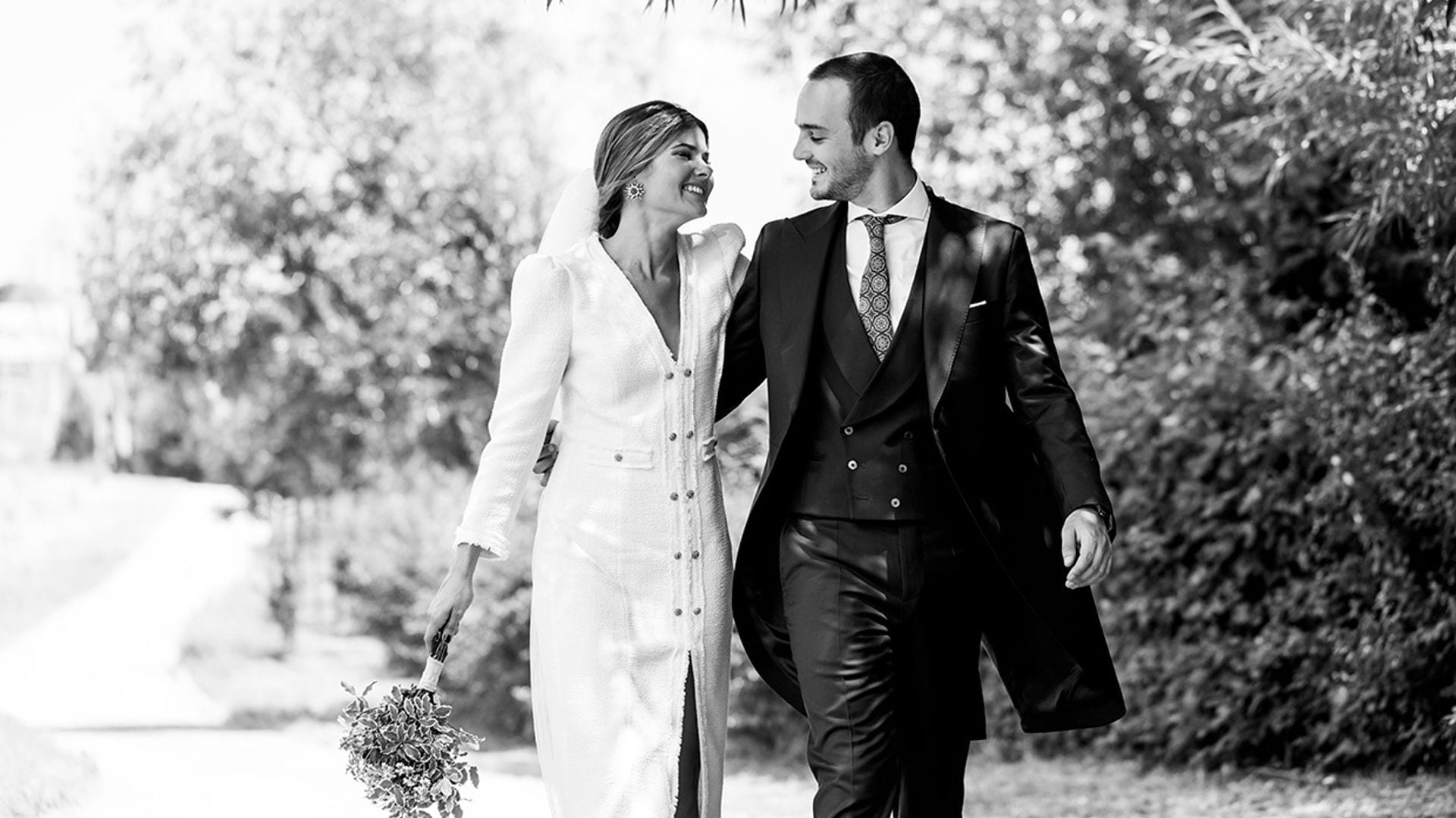 Marta, la novia que eligió un vestido de Zara para una boda íntima y familiar