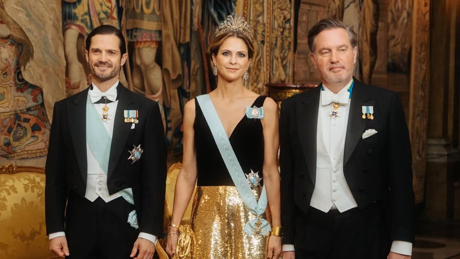 Carlos Felipe y Magdalena de Suecia en la segunda cena de los Nobel: la que organiza la Casa Real al día siguiente de la entrega de los galardones