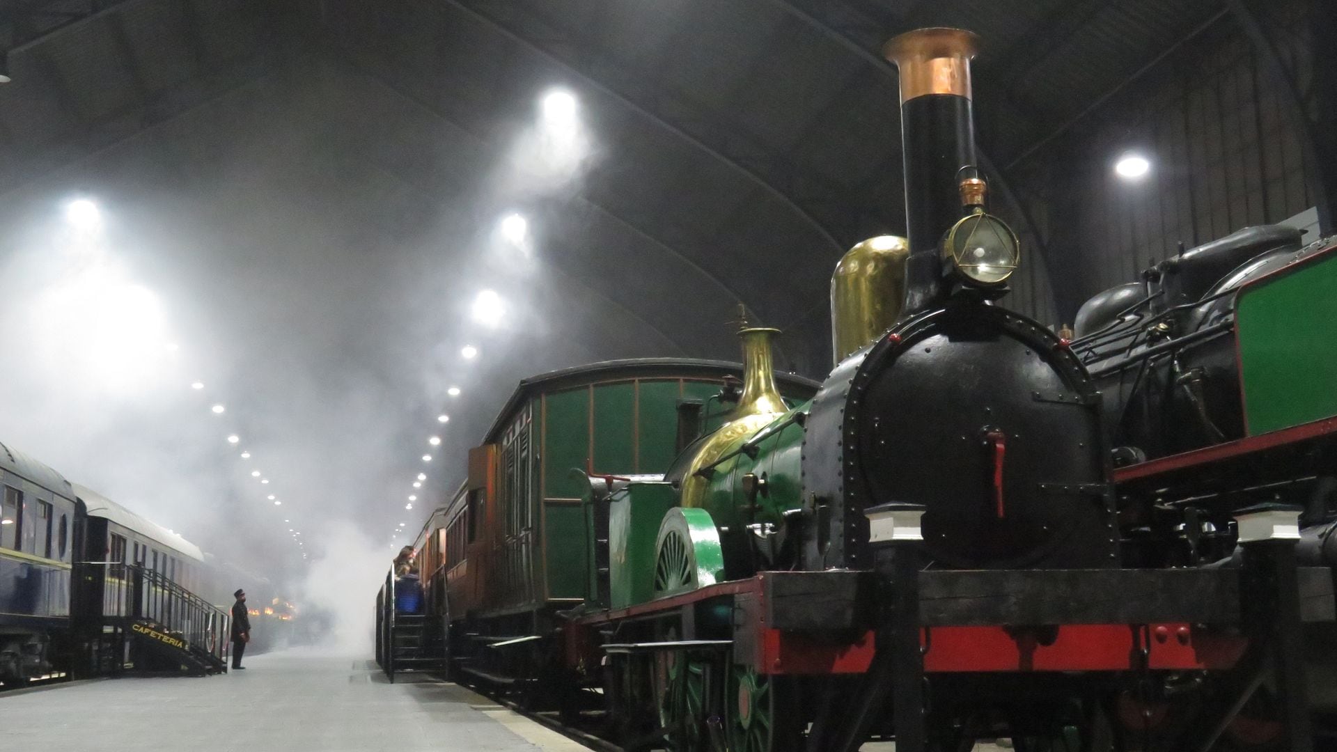 Interior del Museo del Ferrocarril de Madrid
