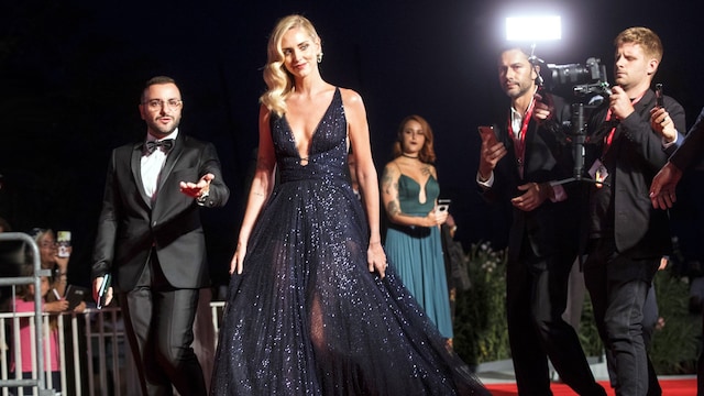 VENICE, ITALY - SEPTEMBER 04: Chiara Ferragni walks the red carpet ahead of the "Chiara Ferragni - Unposted" screening during the 76th Venice Film Festival at Sala Giardino on September 04, 2019 in Venice, Italy. (Photo by Alessandra Benedetti - Corbis/Corbis via Getty Images)