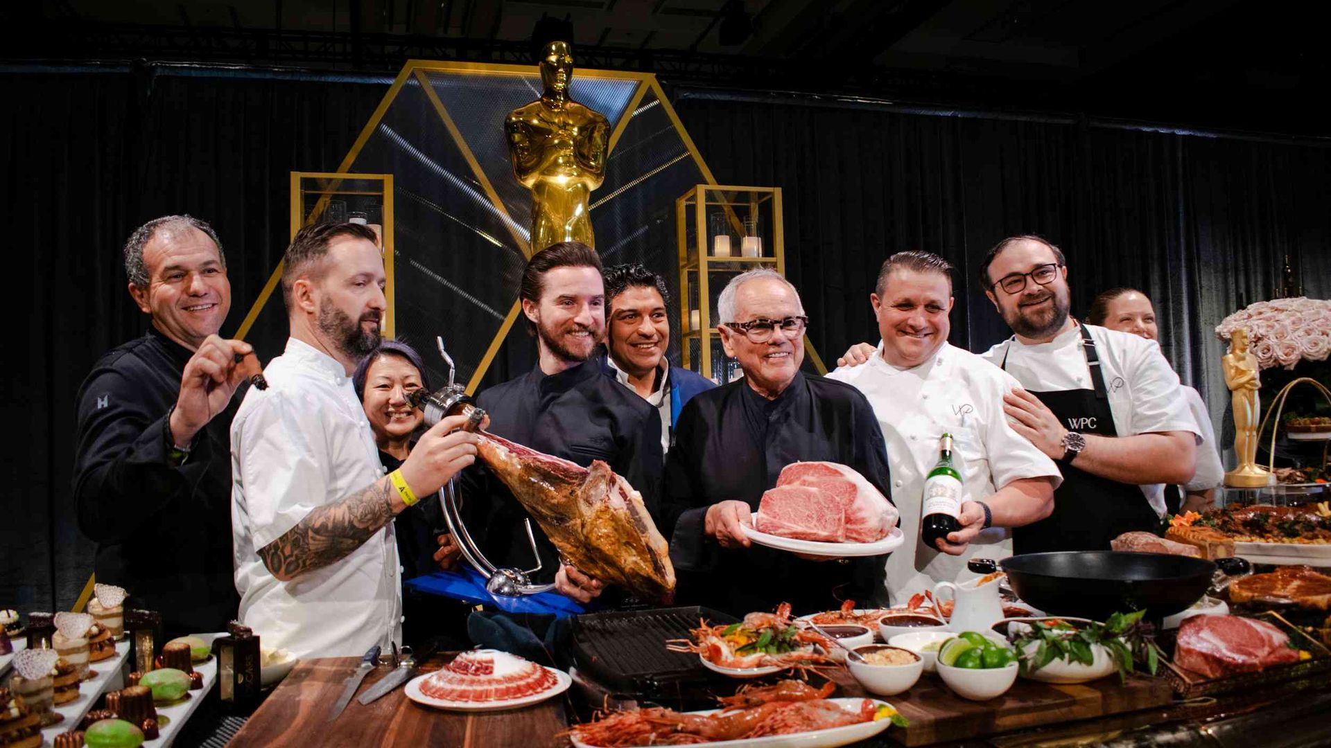 Cena oficial de los Oscar: un suculento menú y, cómo no, jamón de bellota 100% ibérico
