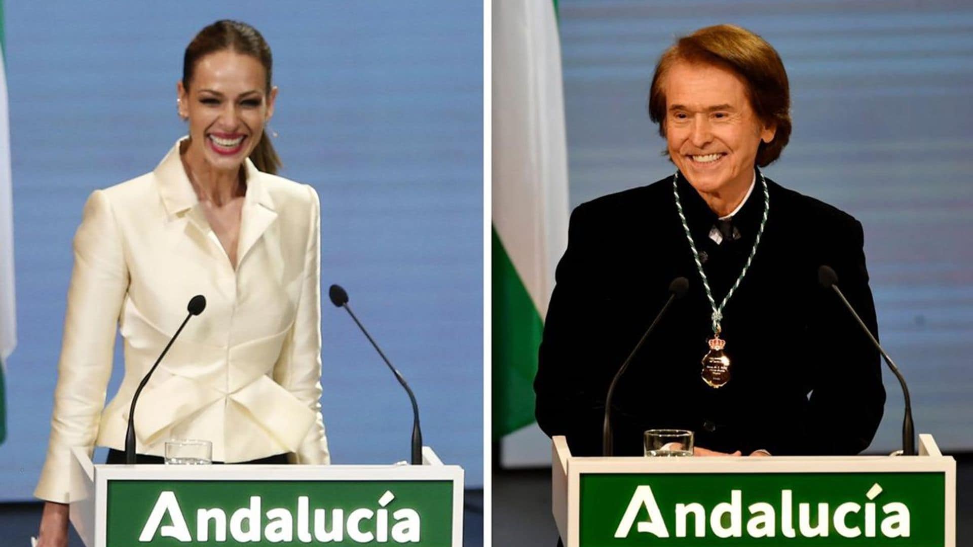 Eva González y Raphael, lágrimas y orgullo en la celebración del día de Andalucía