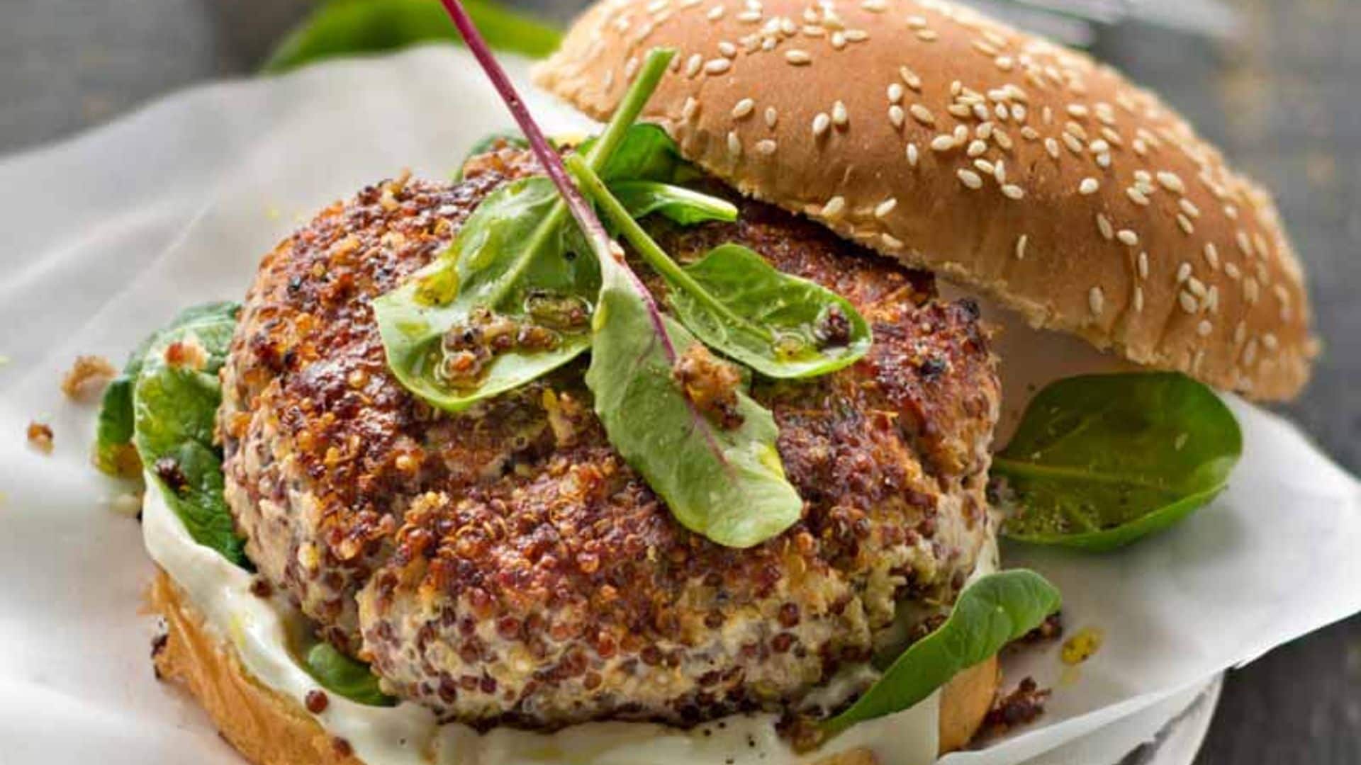 Hamburguesa de ternera con quinoa