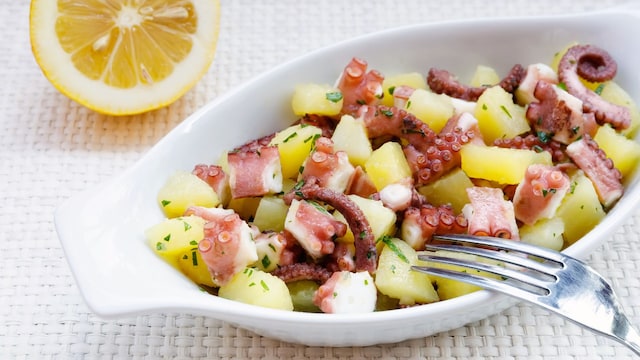 Ensalada de patata y pulpo
